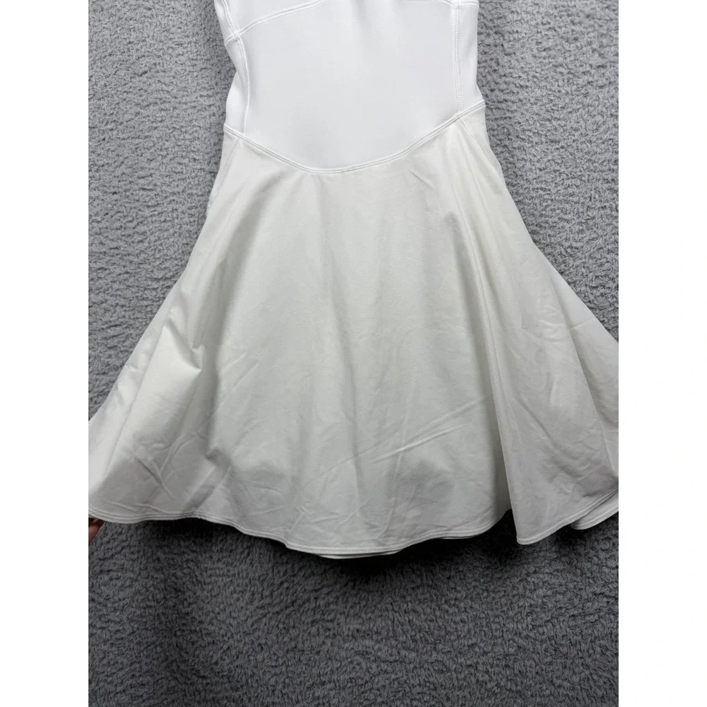 NWT Lululemon Court Crush White Tennis Dress with Built-In Shorts Sz 6 Racerback